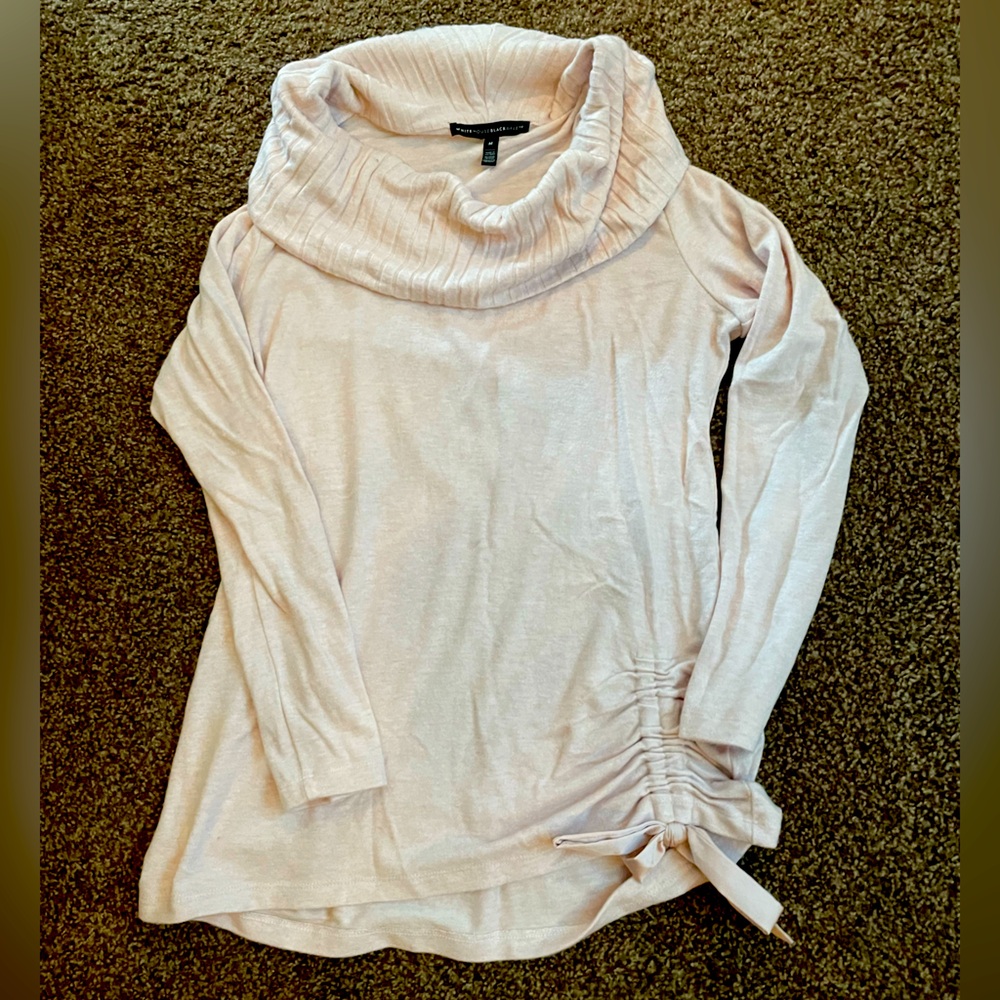 Turtleneck longer pink sweater